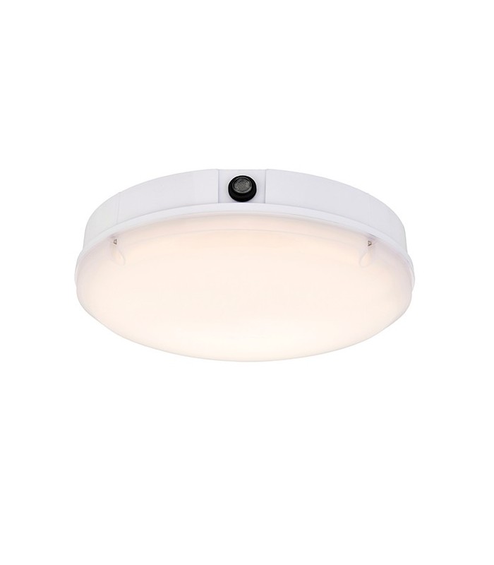 Integrated LED Outdoor Flush Light Gloss White, Opal IP65 - 2