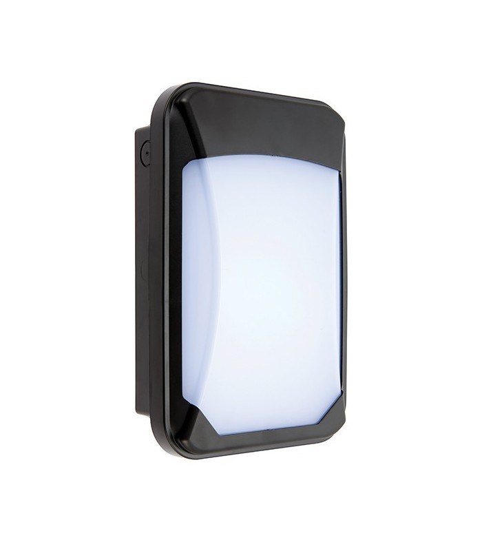 Integrated LED Outdoor Mini Microwave Wall Light Black IP65 - 2