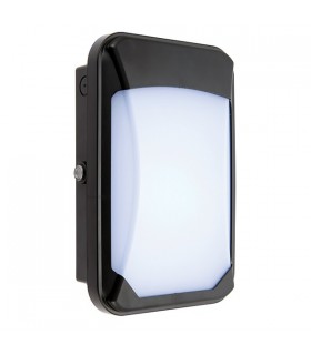 Integrated LED Outdoor Wall Mini Photocell Light Black IP65 - 2