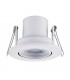 Fire Rated Integrated LED Tilt Recessed Light Matt White, Acrylic - 2
