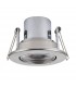 Fire Rated Integrated LED Tilt Recessed Light Satin Nickel Plate, Acrylic - 2