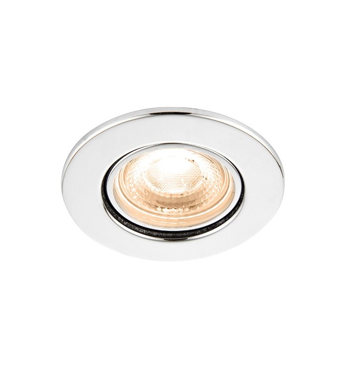 Fire Rated Integrated LED Tilt Recessed Light Chrome Plate, Acrylic - 4