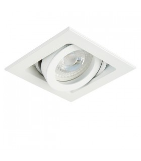 LED Single Recessed Light Matt White - 2