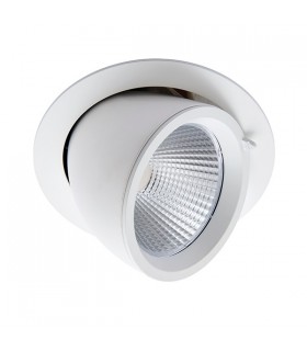 Integrated LED Recessed Light Matt White, Glass - 2