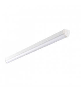 Integrated LED Linear Batten Flush Light Opal, Gloss White - 2