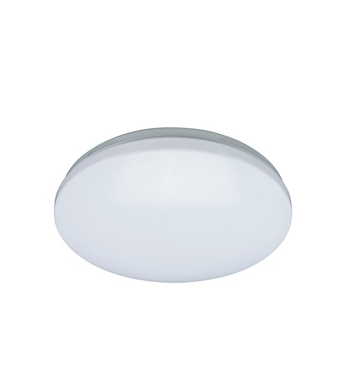 Integrated LED Bathroom Flush Light Gloss White, Frosted Pmma IP44 - 2