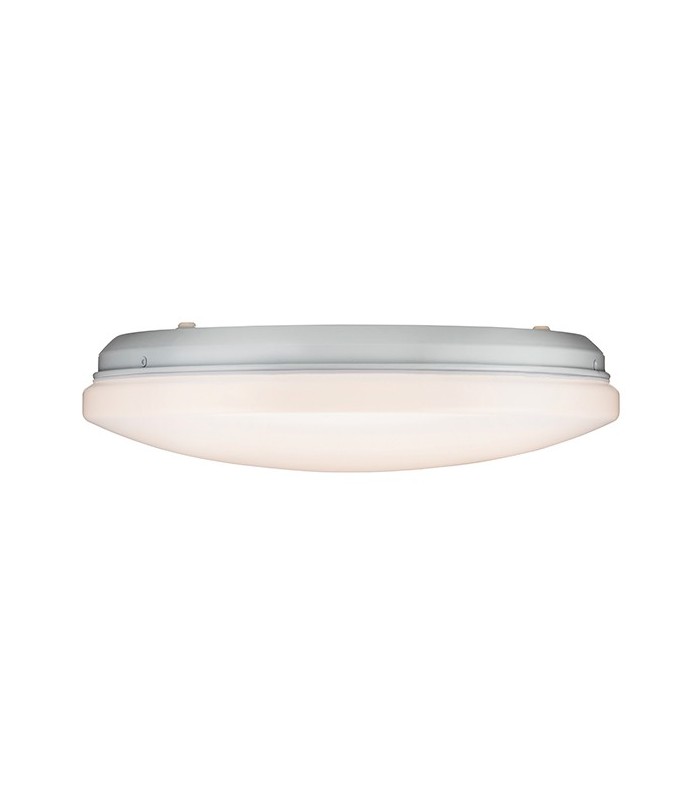 Integrated LED Bathroom Flush Light Gloss White, Frosted Pmma IP44 - 3