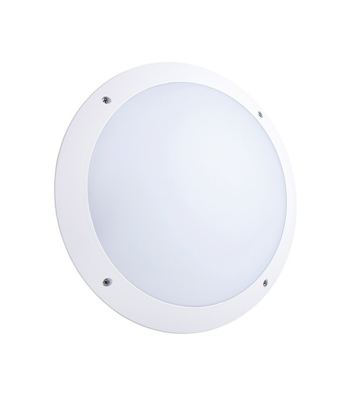Integrated LED Outdoor Microwave Wall Light Matt White Textured, Opal IP65 - 2