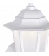 Integrated LED 1 Light Outdoor Wall Lantern Matt White Textured, Frosted IP44 - 3