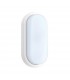 Integrated LED Outdoor Medium Wall Light Matt White Textured, Opal IP54 - 2