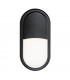 Integrated LED Outdoor Medium Wall Light Matt White Textured, Opal IP54 - 3
