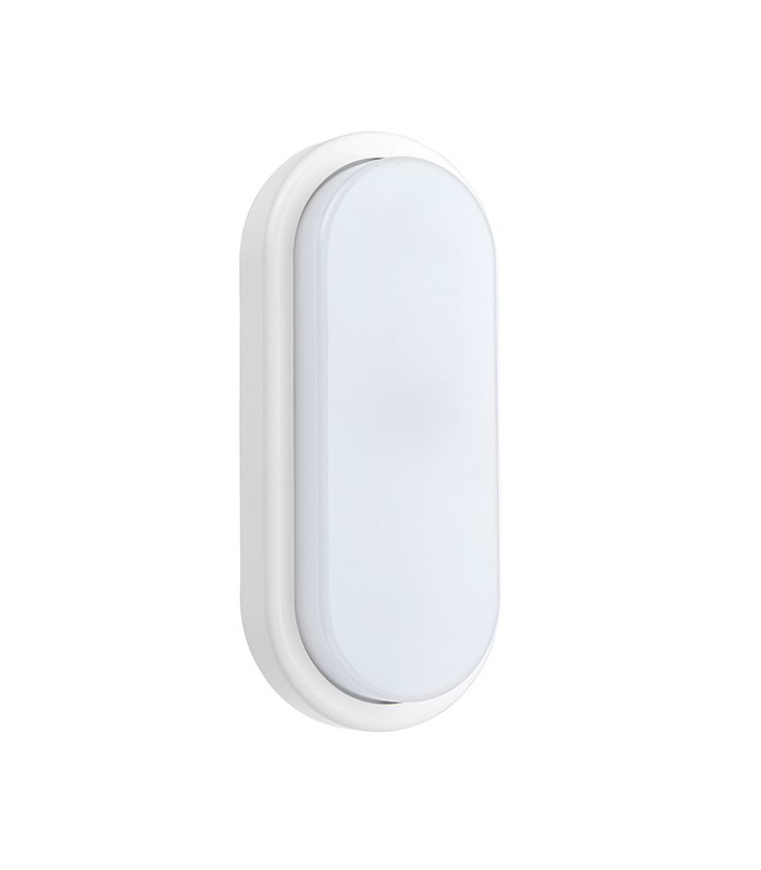 Integrated LED Outdoor Large Wall Light Matt White Textured, Opal IP54 - 2