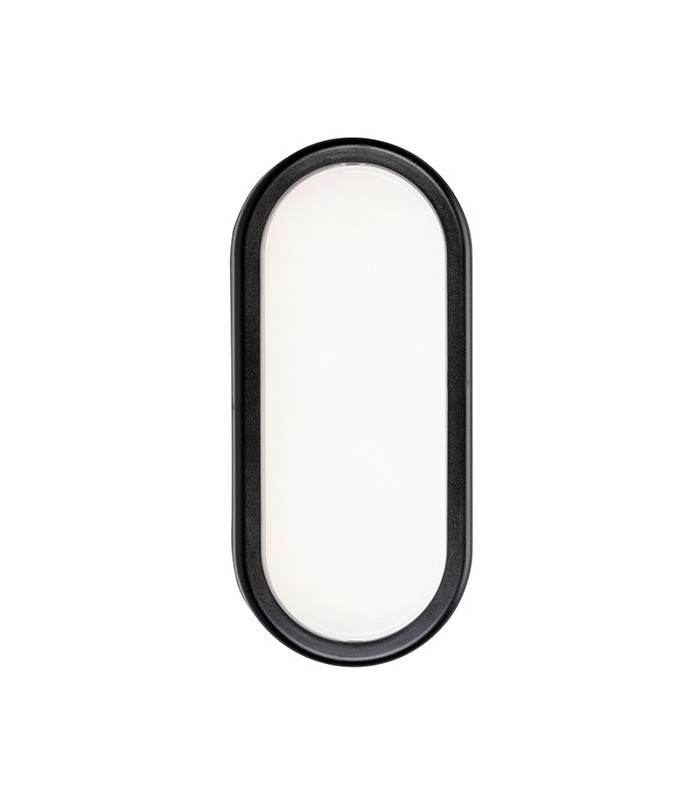 Integrated LED Outdoor Large Wall Light Matt White Textured, Opal IP54 - 3