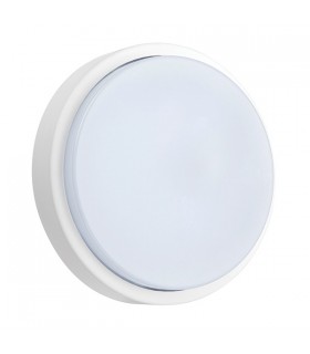 Integrated LED Outdoor Wall Light Matt White Textured, Opal IP54 - 2
