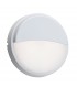 Integrated LED Outdoor Wall Light Matt White Textured, Opal IP54 - 4