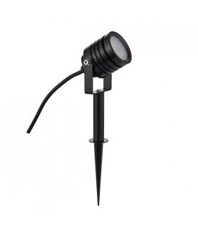 Integrated LED 1 Light Outdoor Spike Light Black Anodised, Frosted IP65 - 2