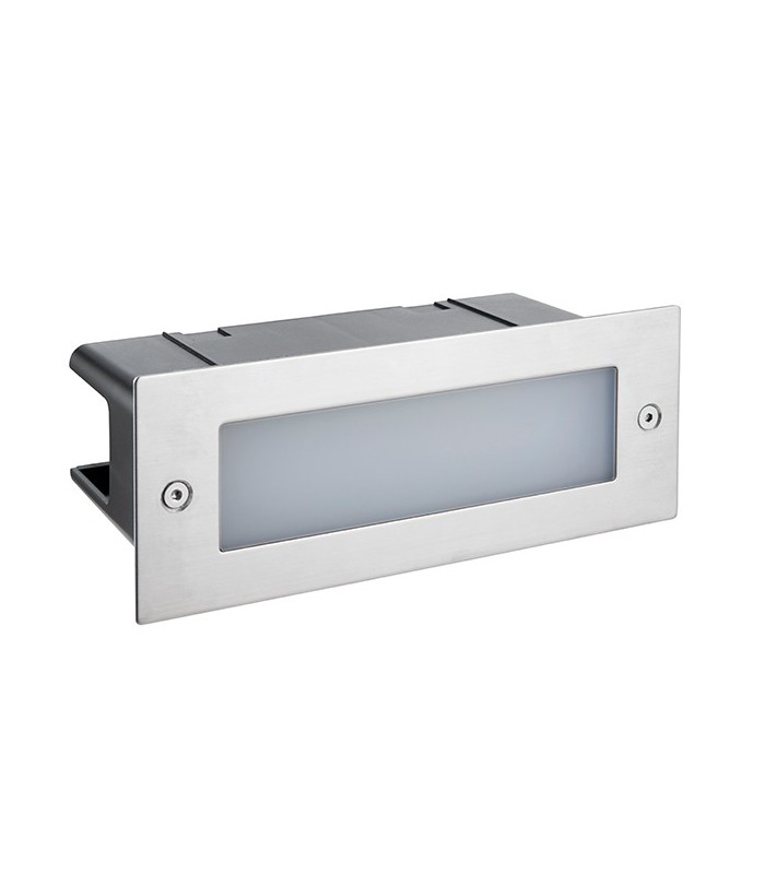Integrated LED Outdoor Recessed Light Marine Grade Brushed Stainless Steel, Frosted IP44 - 2