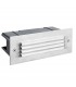 Integrated LED Outdoor Recessed Wall Light Marine Grade Brushed Stainless Steel, Frosted IP44 - 2