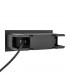 Integrated LED Outdoor Recessed Wall Light Textured Black, Frosted IP44 - 3