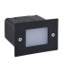 Integrated LED Outdoor Recessed Wall Light Textured Black, Frosted IP44 - 2