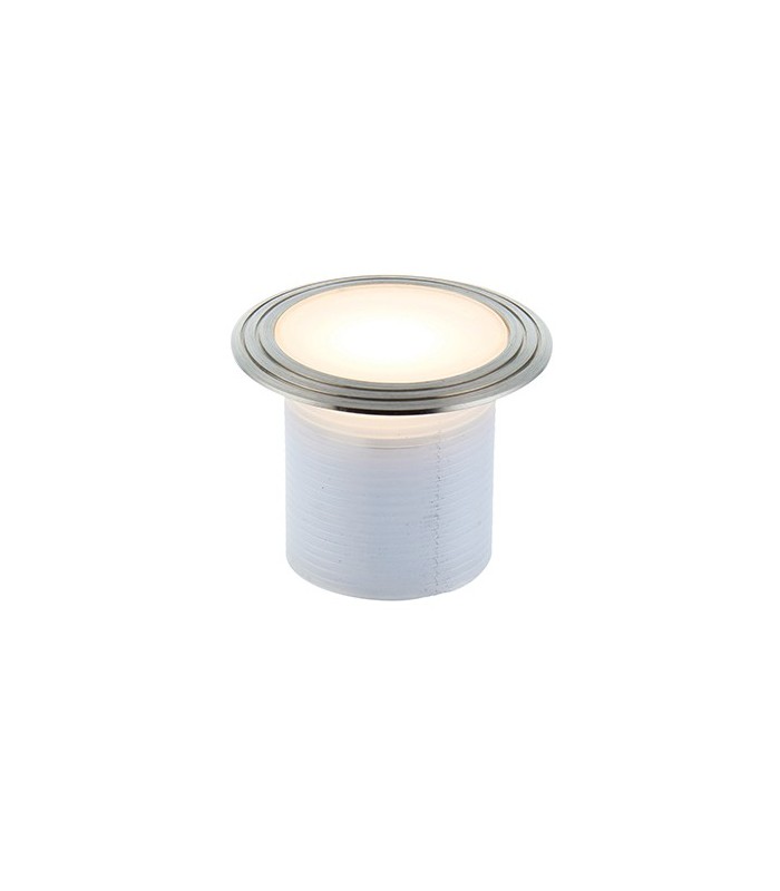 Integrated LED 1 Light Outdoor Recessed Light Marine Grade Brushed Stainless Steel, Frosted IP67 - 3