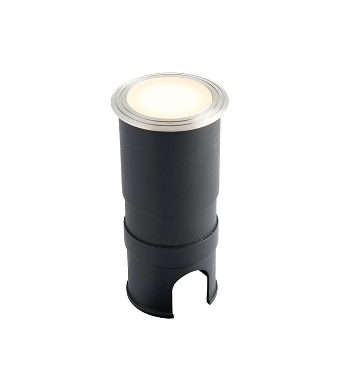 Integrated LED 1 Light Outdoor Recessed Light Marine Grade Brushed Stainless Steel, Frosted IP67 - 4