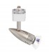 1 Light LED Track Head Light Only Satin Chrome Plate, Silver - 3