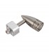 1 Light LED Track Head Light Only Satin Chrome Plate, Silver - 4