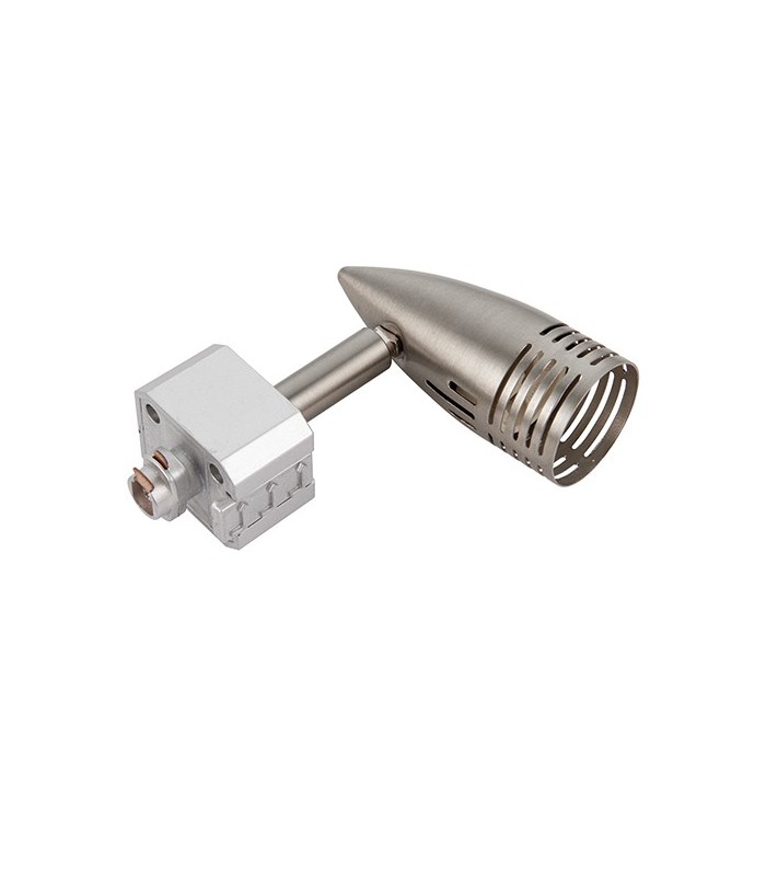 1 Light LED Track Head Light Only Satin Chrome Plate, Silver - 4