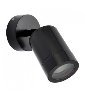 LED 1 Light Outdoor Spotlight Satin Black, Glass IP65 - 2