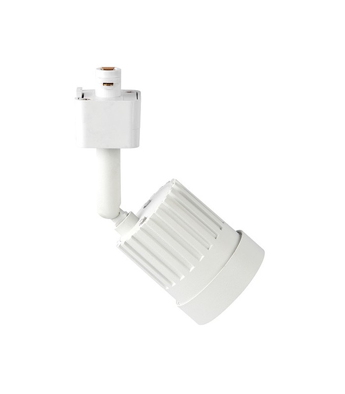 1 Light Track Integrated LED Head Light Only Matt White, Prismatic - 4