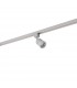 1 Light Track Integrated LED Head Light Only Silver, Prismatic - 2
