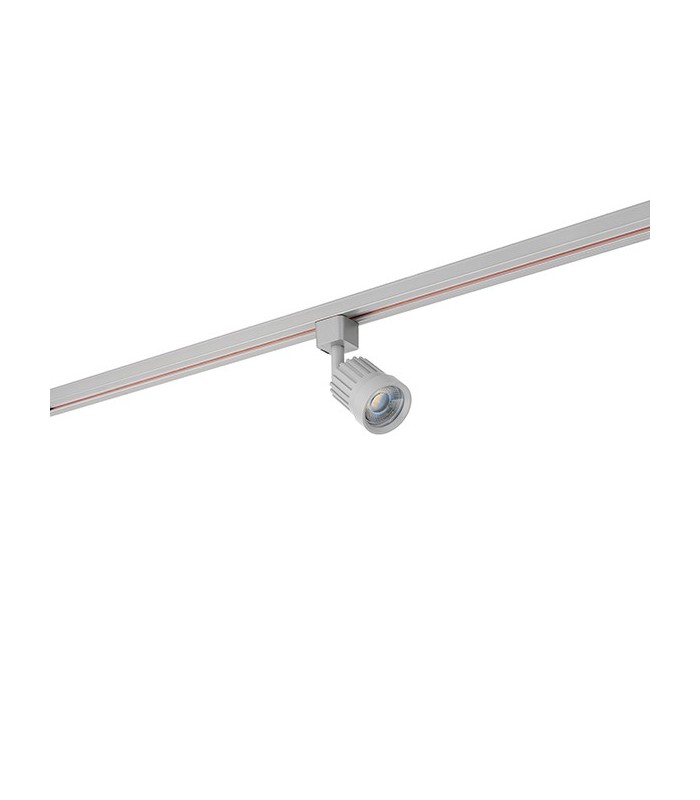 1 Light Track Integrated LED Head Light Only Silver, Prismatic - 2
