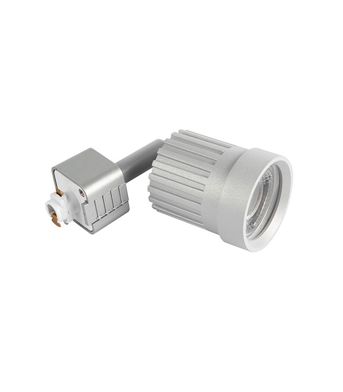 1 Light Track Integrated LED Head Light Only Silver, Prismatic - 3