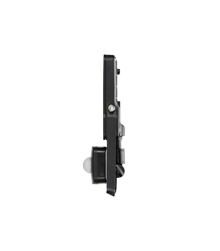 Integrated LED PIR Outdoor Wall Flood Light Matt Black, Glass IP44 - 3
