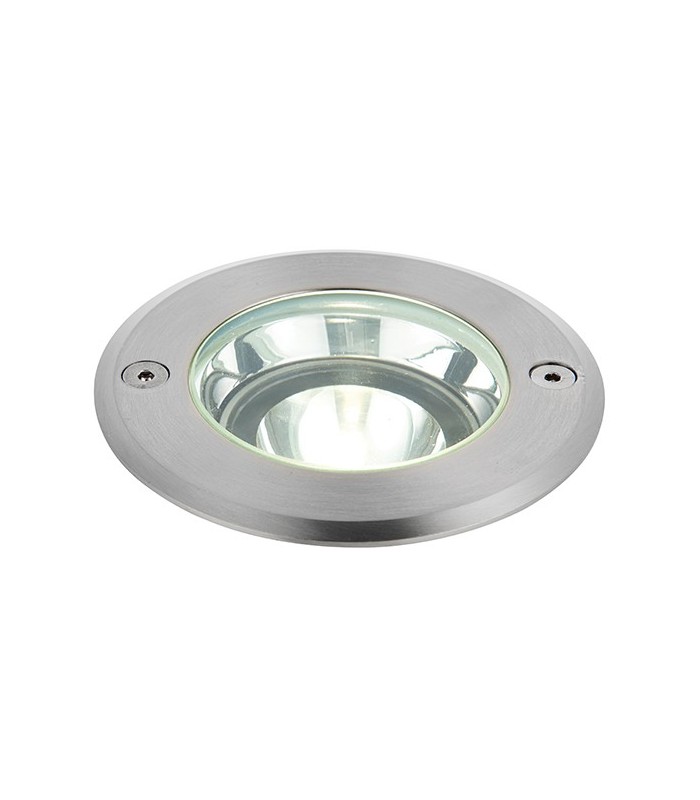 Integrated LED 1 Light Outdoor Recessed Light Brushed Stainless Steel, Glass IP67 - 3
