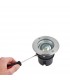 Integrated LED 1 Light Outdoor Recessed Light Brushed Stainless Steel, Glass IP67 - 4