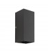 Integrated LED 2 Light Outdoor Up Down Wall Light Matt Black, Glass IP44 - 2