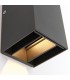 Integrated LED 2 Light Outdoor Up Down Wall Light Matt Black, Glass IP44 - 3