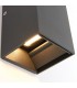 Integrated LED 2 Light Outdoor Up Down Wall Light Matt Black, Glass IP44 - 4