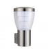 Integrated LED 1 Light Outdoor Wall Light Brushed Stainless Steel, Clear IP44 - 2