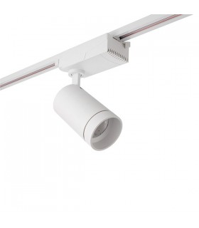 1 Light Integrated LED Track Light Matt White, Prismatic - 2