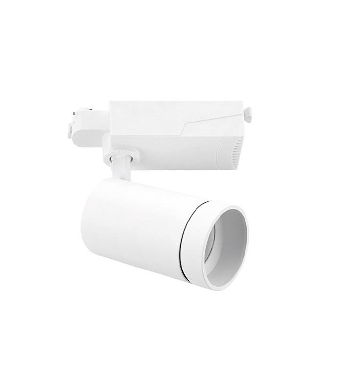 1 Light Integrated LED Track Light Matt White, Prismatic - 3