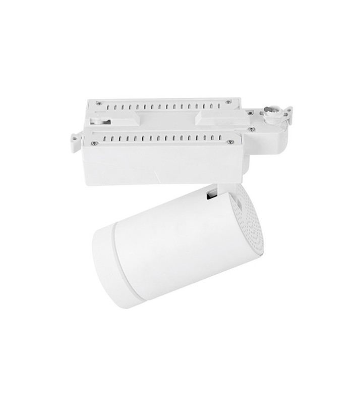 1 Light Integrated LED Track Light Matt White, Prismatic - 4
