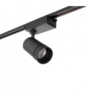 1 Light Track Integrated LED Light Matt Black, Prismatic - 2