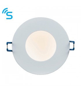 Fire Rated Integrated LED 1 Light Recessed Light Matt White IP65 - 2