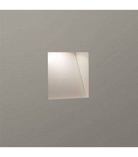 LED 1 Light Indoor Recessed Marker Wall Light White - 1