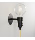 1 Light Wall Light Matt Black, E27 - 2
