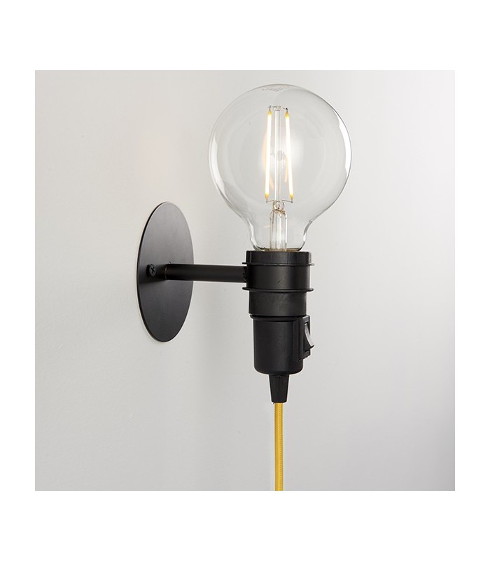 1 Light Wall Light Matt Black, E27 - 2