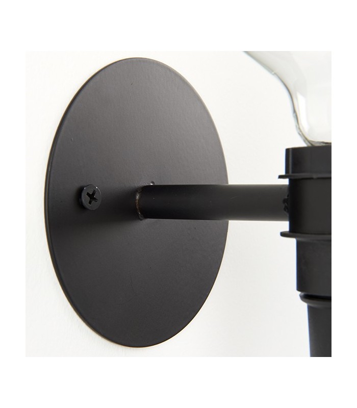 1 Light Wall Light Matt Black, E27 - 4